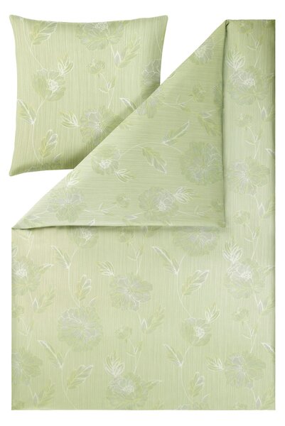 POVLEČENÍ, interlock jersey, zelená, 140/200 cm Estella - Povlečení