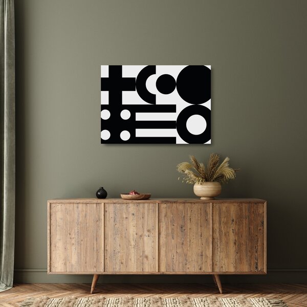 Skleněný obraz - Geometrická abstrakce N⁰3 (70x50 cm)