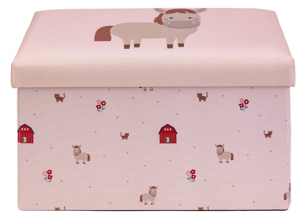 Livarno® Lavice s úložným prostorem, 50 x 30 x 30 cm (světle růžová) (100399296002)