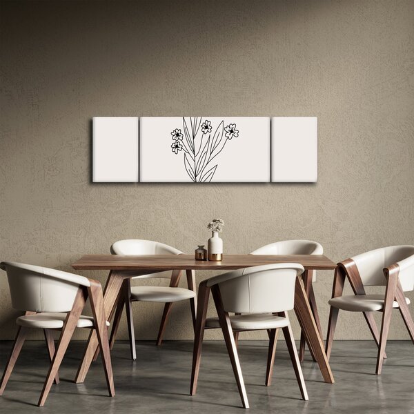 Obraz - Luční květ N⁰1 (170x50 cm)