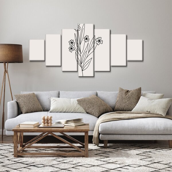 Obraz - Luční květ N⁰1 (210x100 cm)