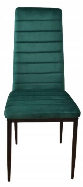 ModernHome LR-1494 Sada 4 ks jídelních židlí VELVET, zelená
