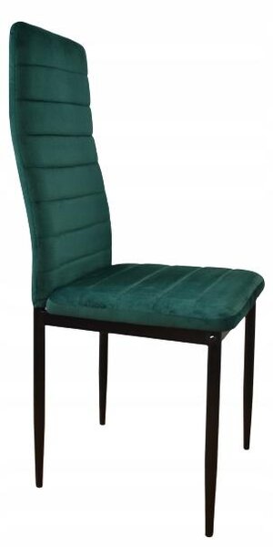 ModernHome LR-1494 Sada 4 ks jídelních židlí VELVET, zelená