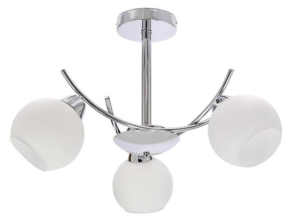 Lustr na tyči AMOS 3xE27/40W/230V lesklý chrom