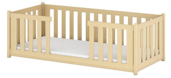 Dětská postel se zábranami NORENE - 80x180, borovice