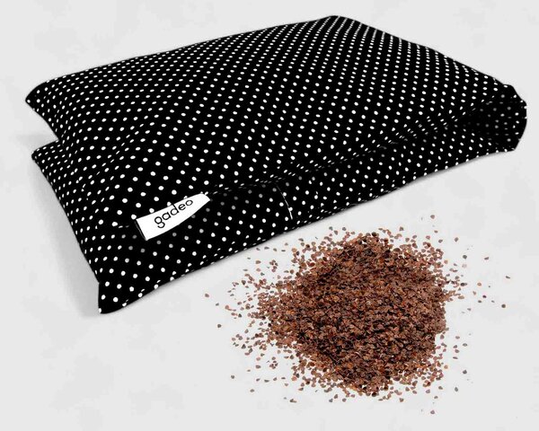 GADEO nahřívací pohankový bederní polštářek LITTLE DOTS BLACK