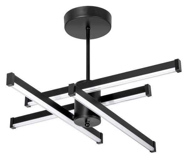 LED Lustr na tyči 4xLED/10W/230V 3000-6500K pr. 68 cm černá