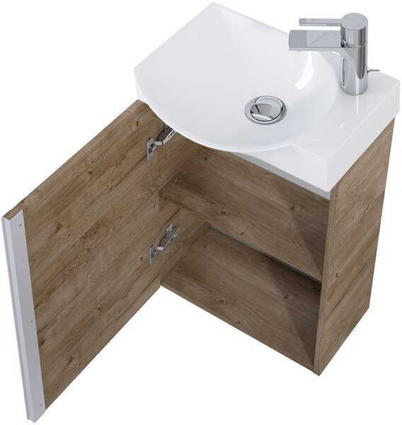 Elita Summer umyvadla se skříňkou 45.2 cm dub RE020450147050