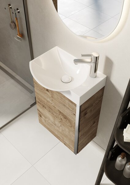 Elita Summer umyvadla se skříňkou 45.2 cm dub RE020450147050