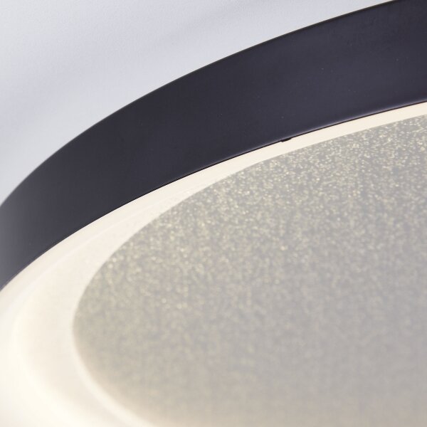 Brilliant - LED Stm stropní svítidlo QUITO LED/30W/230V 3000K pr. 42 cm černá