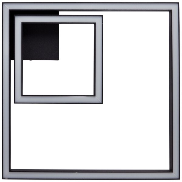 Brilliant - LED Stropní svítidlo QUON LED/24W/230V 3000K 40x40 cm černá
