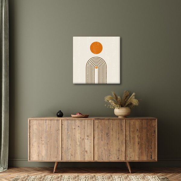 Obraz - Hnědé oblouky (30x30 cm)