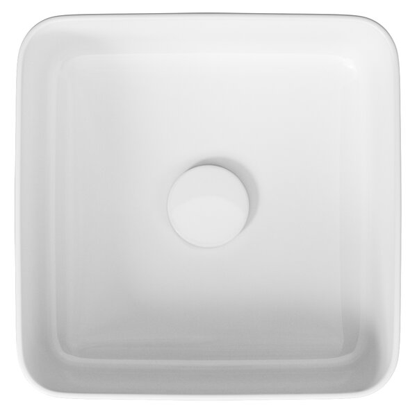 Cersanit Crea umyvadlo 35x35 cm čtvercový na pult bílá K114-007-ECO