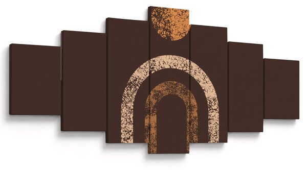 Obraz - Oranžové oblouky N⁰1 (210x100 cm)