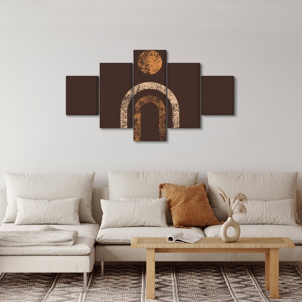 Obraz - Oranžové oblouky N⁰1 (125x70 cm)