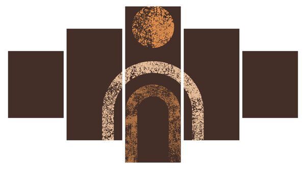 Obraz - Oranžové oblouky N⁰1 (125x70 cm)