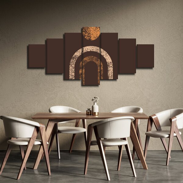 Obraz - Oranžové oblouky N⁰1 (210x100 cm)