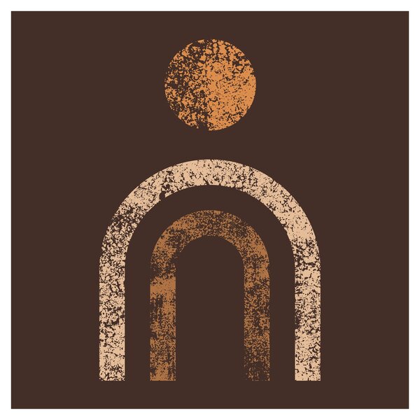 Obraz - Oranžové oblouky N⁰1 (30x30 cm)
