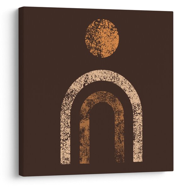 Obraz - Oranžové oblouky N⁰1 (30x30 cm)