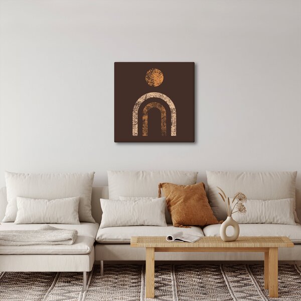 Obraz - Oranžové oblouky N⁰1 (30x30 cm)