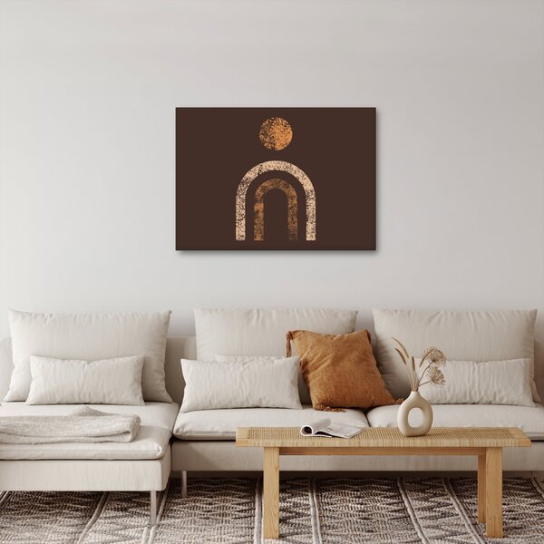 Obraz - Oranžové oblouky N⁰1 (70x50 cm)