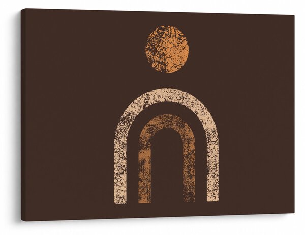 Obraz - Oranžové oblouky N⁰1 (70x50 cm)