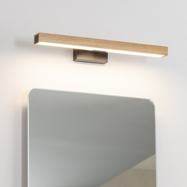 Brilagi-LED Koupelnové osvětlení zrcadla WOODY MIRROR LED/8W/230V IP44 dub/černá