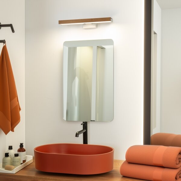 Brilagi- LED Koupelnové osvětlení zrcadla WOODY MIRROR LED/8W/230V IP44 dub/bílá