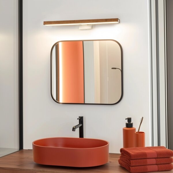 Brilagi-LED Koupelnové osvětlení zrcadla WOODY MIRROR LED/12W/230V IP44 dub/bílá