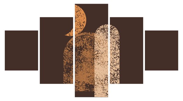 Obraz - Oranžové oblouky N⁰2 (125x70 cm)