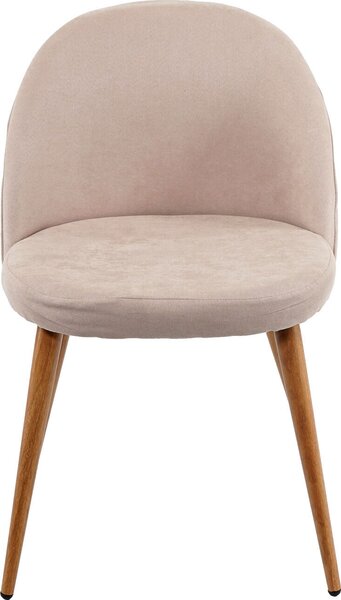 Sada 4 jídelních židlí HWC-D53, kuchyňská židle, retro design 50. let, látka/textil béžová barva