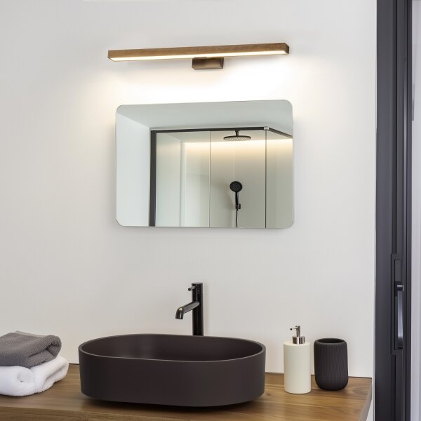 Brilagi-LED Koupelnové osvětlení zrcadla WOODY MIRROR LED/12W/230V IP44 dub/čern