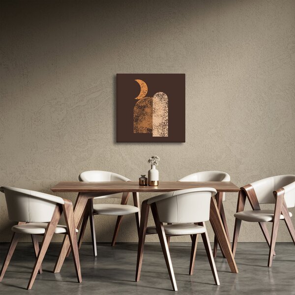 Obraz - Oranžové oblouky N⁰2 (30x30 cm)