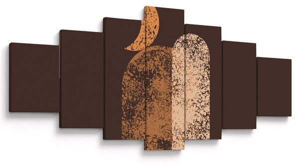 Obraz - Oranžové oblouky N⁰2 (210x100 cm)