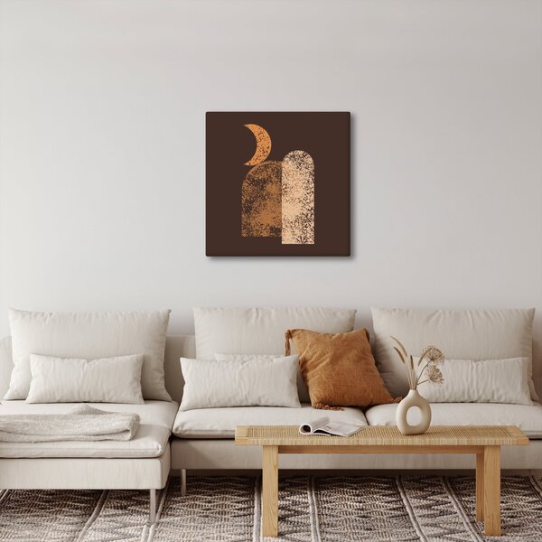 Obraz - Oranžové oblouky N⁰2 (30x30 cm)