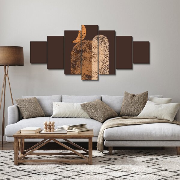 Obraz - Oranžové oblouky N⁰2 (210x100 cm)