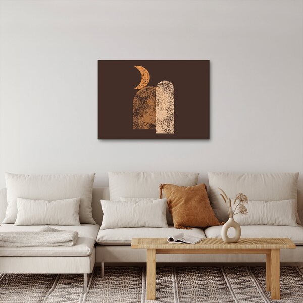 Obraz - Oranžové oblouky N⁰2 (70x50 cm)