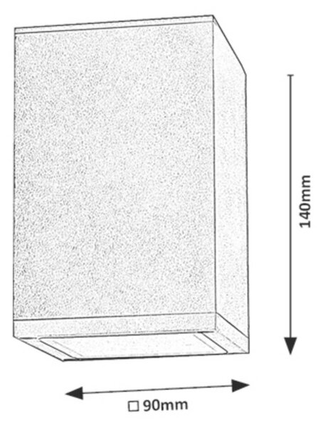 Rabalux venkovní stropní svítidlo Zombor GU10 1x MAX 35W antracitová IP54 7820