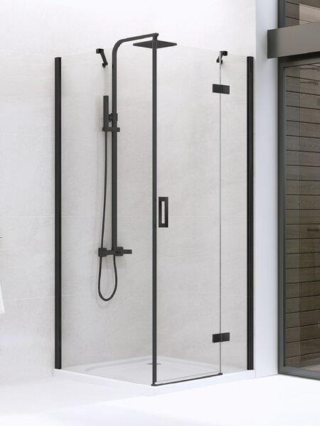 New Trendy New Renoma Black sprchový kout obdélníkový 90x80 cm D0202AD0111B