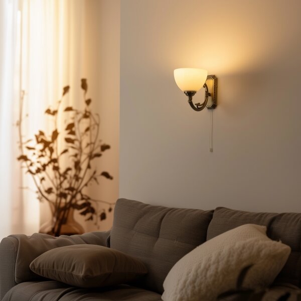 Brilagi - Nástěnná lampa CLASSIC 1xE27/60W/230V mosaz