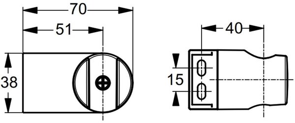 Ideal Standard Idealrain Cube sprchový držák | cm B0029AA