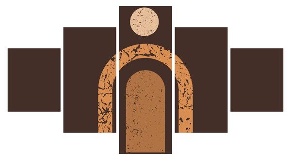 Obraz - Oranžové oblouky N⁰3 (125x70 cm)