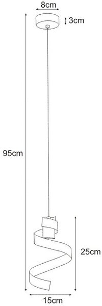 Kaja Poletano závěsné svítidlo 1x60 W černá K-4540