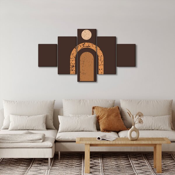 Obraz - Oranžové oblouky N⁰3 (125x70 cm)