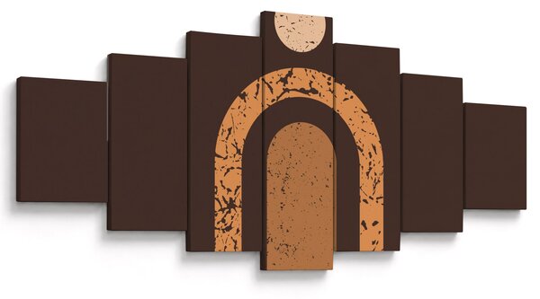 Obraz - Oranžové oblouky N⁰3 (210x100 cm)