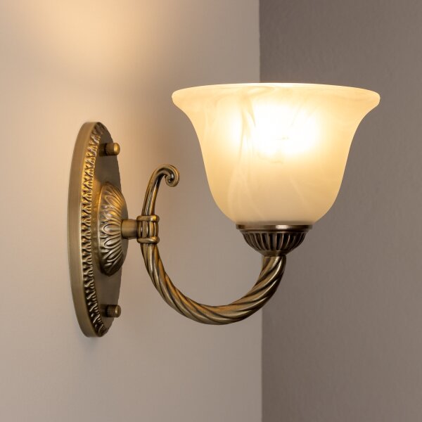 Brilagi - Nástěnná lampa CLASSIC 1xE27/60W/230V mosaz