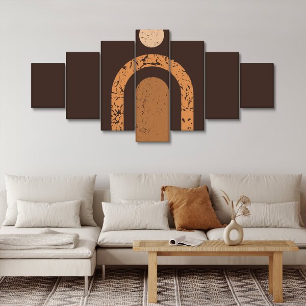 Obraz - Oranžové oblouky N⁰3 (210x100 cm)