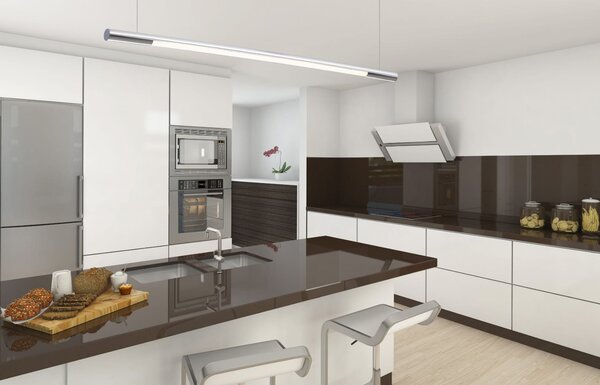 MaxLight Organic Horizon závěsné svítidlo 1x16 W chrom P0355