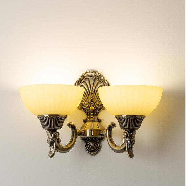 Brilagi - Nástěnná lampa CLASSIC 2xE27/60W/230V mosaz