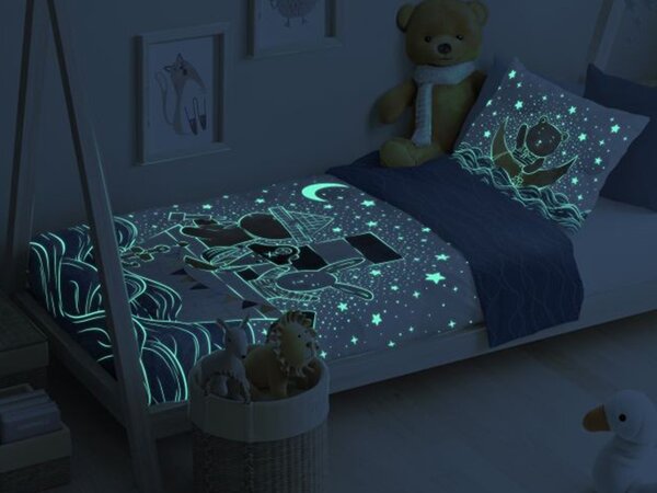 Faro Tekstylia Povlečení do postýlky LOĎ (svítící efekt)